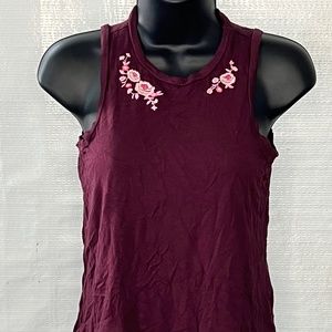 Aeropostale- Burgundy halter tank